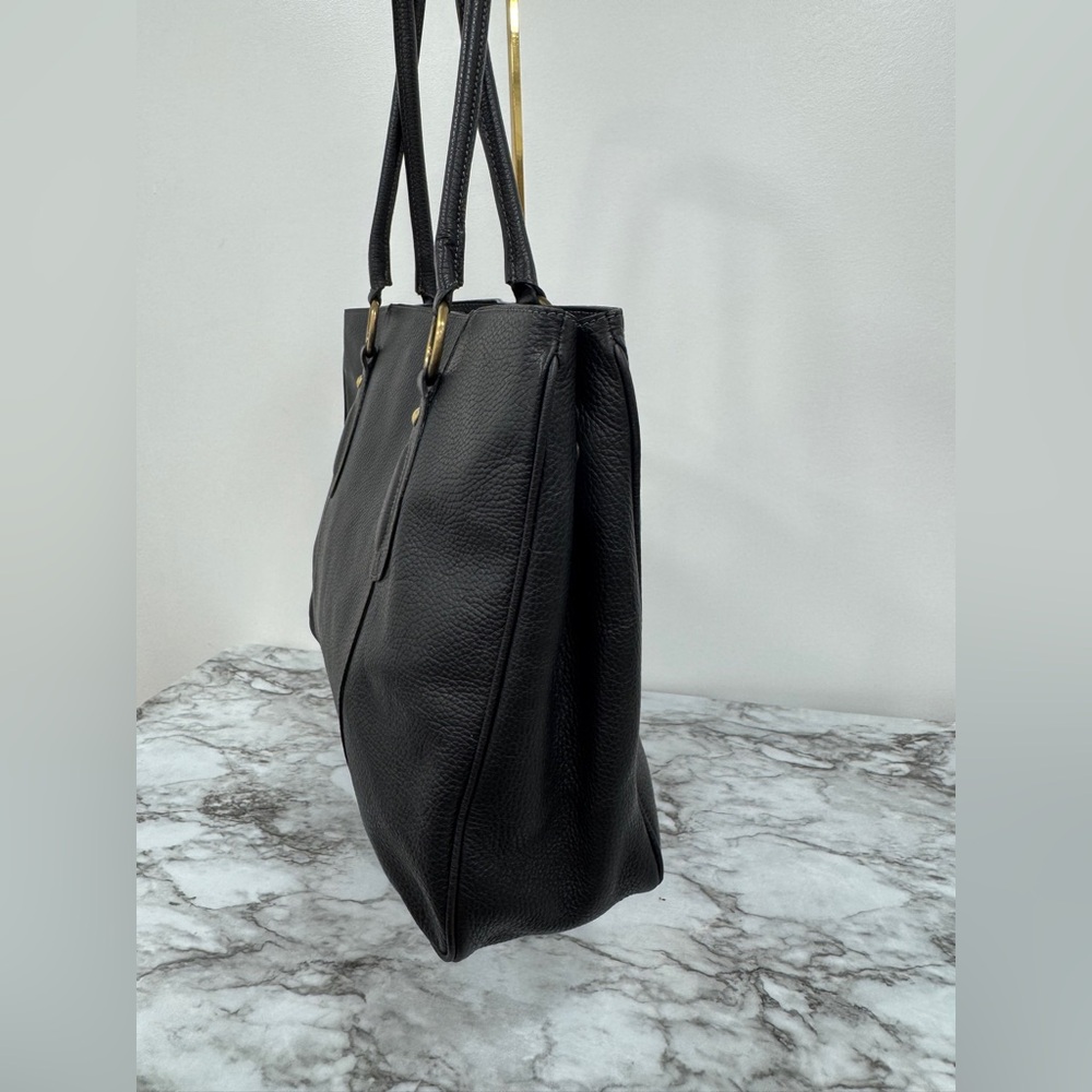 Cristian Genuine Leather Black Tote Bag – Made in Italy - Picture 4 of 10